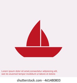 boat vector icon