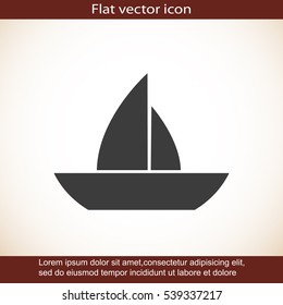boat vector icon