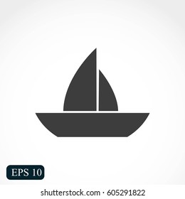 boat vector icon