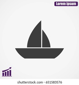 boat vector icon