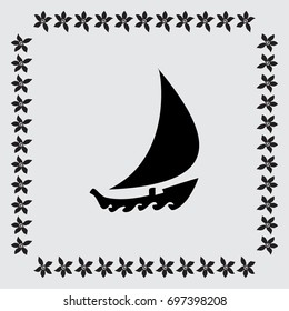 boat vector icon
