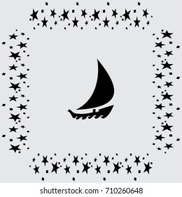 boat vector icon