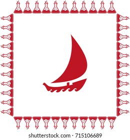 boat vector icon