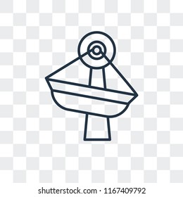 Boat vector icon isolated on transparent background, Boat logo concept