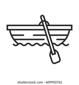 boat vector icon in simple outline style. This icon are perfect for your websites and applications.