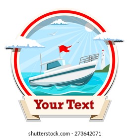 Boat vector illustration