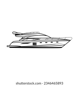 Boat vector illustration design. Cartoon style