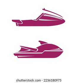 Boat vector illustration flat symbol.