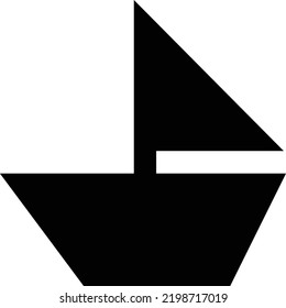 boat Vector illustration on a transparent background. Premium quality symmbols. Glyphs vector icons for concept and graphic design.