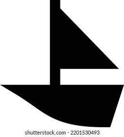 Boat Vector illustration on a transparent background.Premium quality symbols.Glyphs vector icon for concept and graphic design.