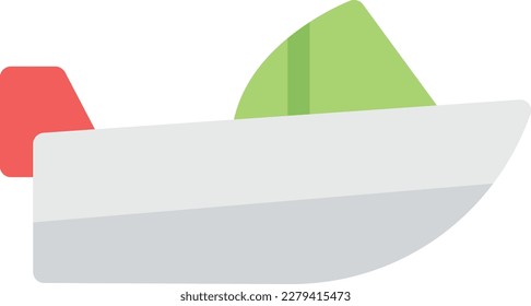 boat Vector illustration on a transparent background. Premium quality symmbols. Line Color vector icons for concept and graphic design.