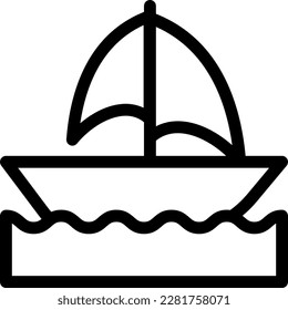 BootsVektorgrafik auf transparentem Hintergrund. Hochwertige Symbole. Dünne Vektorsymbole für Konzept und Grafikdesign.