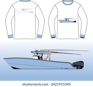 Camiseta de color One Color Vector Line Art 