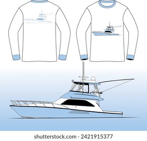 Camiseta de color One Color Vector Line Art 