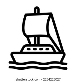 Diseño de iconos de línea del vector de navegación