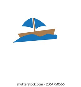 Boat vector or minimalist image or illustration