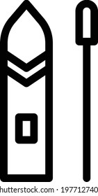 boat vector thin line icon
