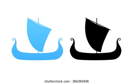 Viking Ship Silhouette Hd Stock Images Shutterstock