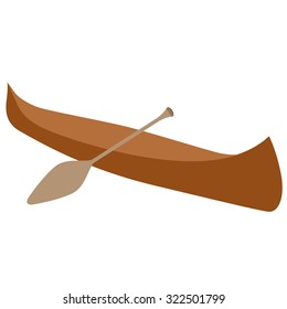 Boat for water sports and tourism events. The illustration on a white background.