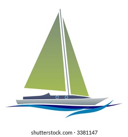Boat with wave