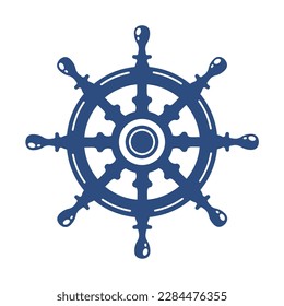 boat wheel Naval equipment sailor in the ocean