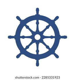 boat wheel Naval equipment sailor in the ocean