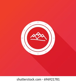 Boat Window vector icon. Vacation symbol