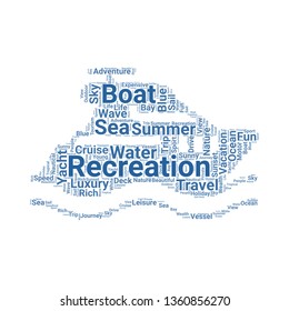 boat word cloud. tag cloud about boat.