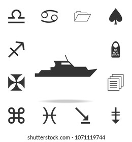 boat yacht icon. Detailed set of web icons. Premium quality graphic design. One of the collection icons for websites, web design, mobile app on white background