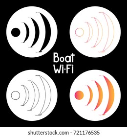 boat an yaht wi fi icon