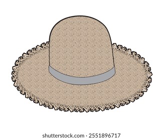 Boater caps vector design mockup template.