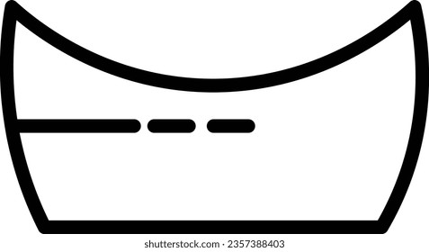 Boating Camping Canoe Outline Icon