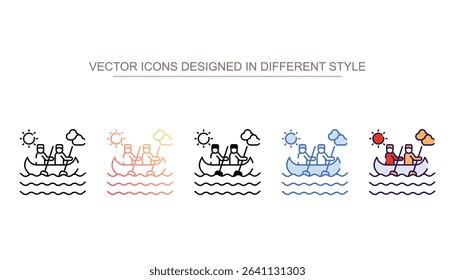 Boating icon design with white background stock illustration