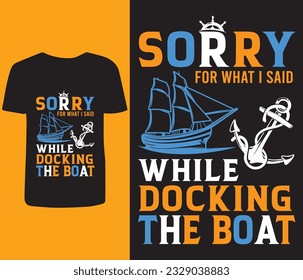 boating t-shirt design vector elements, boating vector art