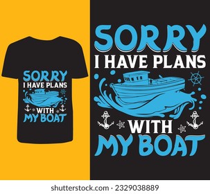 boating t-shirt design vector elements, boating vector art