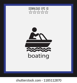 boating vector icon