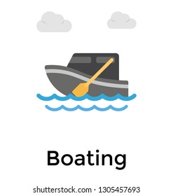 Boating, a watercraft icon 