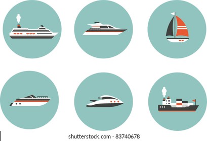 Boats icons