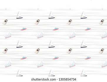 boats for seamless printing