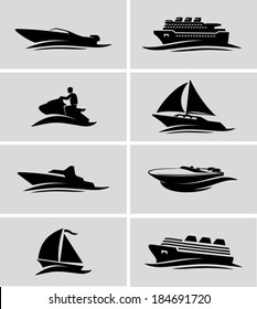 Boats and ships icons