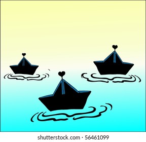 boats silhouette