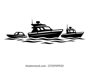 botes ícone de vetor em um fundo branco
Ícone de preto vetorial