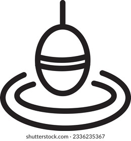 Bob Bobber Fishing Outline Icon