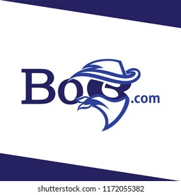 bob cowboy logo icon vector template