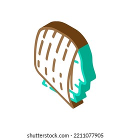 bob cut hairstyle female isometric icon vector. bob cut hairstyle female sign. isolated symbol illustration