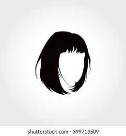 Bob cut silhouette 