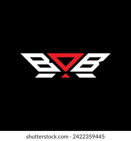 Diseño vectorial del logotipo de la letra BOB, logotipo BOB sencillo y moderno. Diseño de alfabetos lujosos BOB  