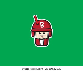 Boba Baseball Cute Icon Design