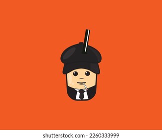 Boba Cute Picky Blinders icon design