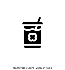 boba icon vector graphic with colors